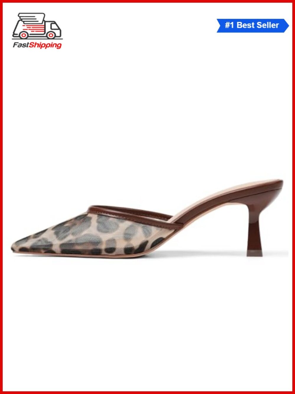 ✨ VOMIRA Women's Kitten Heels Pointed Toe Slingback Mules Dress Party Wedding